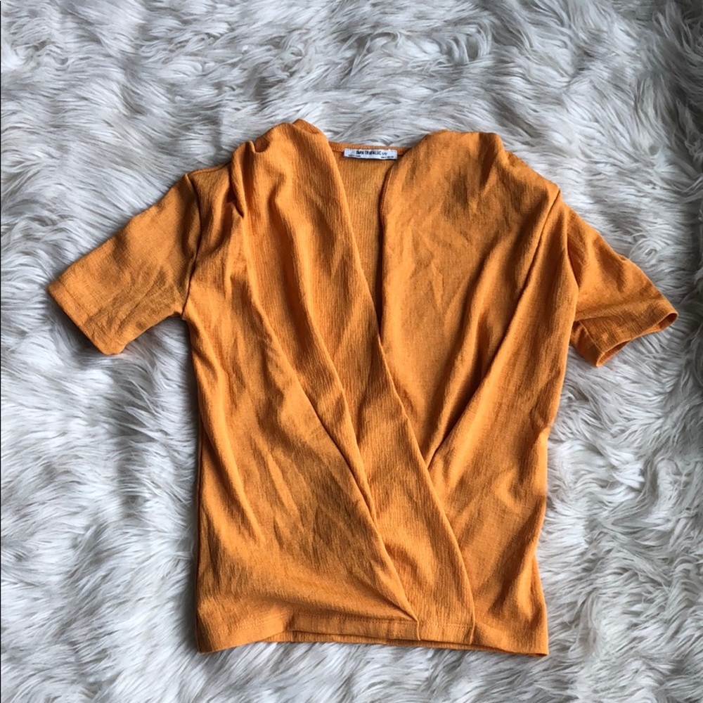 Zara orange top